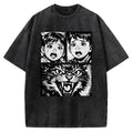 Unisex The Last Meow Printed Washed Tee