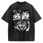 Unisex The Last Meow Printed Washed Tee