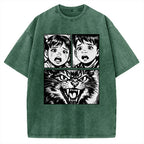 Unisex The Last Meow Printed Washed Tee