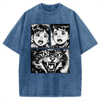 Unisex The Last Meow Printed Washed Tee