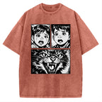 Unisex The Last Meow Printed Washed Tee