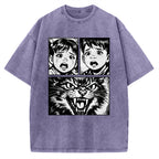 Unisex The Last Meow Printed Washed Tee