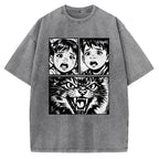 Unisex The Last Meow Printed Washed Tee