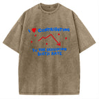 Unisex I Love Contributing To The Declining Birth Rate Printed Washed Tee