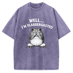 Unisex Well Im Flabbergasted Essential Printed Washed Tee