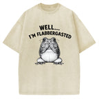 Unisex Well Im Flabbergasted Essential Printed Washed Tee