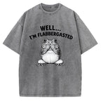 Unisex Well Im Flabbergasted Essential Printed Washed Tee