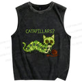 Unisex Catapollars Printed Washed Tank Top