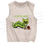 Unisex Catapollars Printed Washed Tank Top