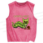 Unisex Catapollars Printed Washed Tank Top