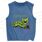 Unisex Catapollars Printed Washed Tank Top