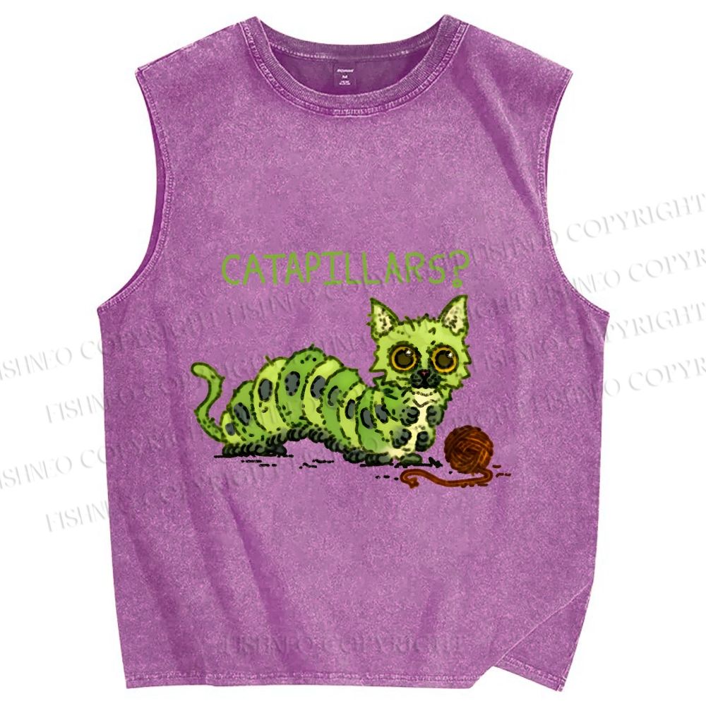Unisex Catapollars Printed Washed Tank Top