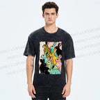 Unisex Rabbits Printed Washed Tee