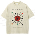 Unisex Bauhaus Geometry Printed Washed Tee