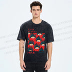 Unisex Yayoi Kusama Art Eyes Printed Washed Tee