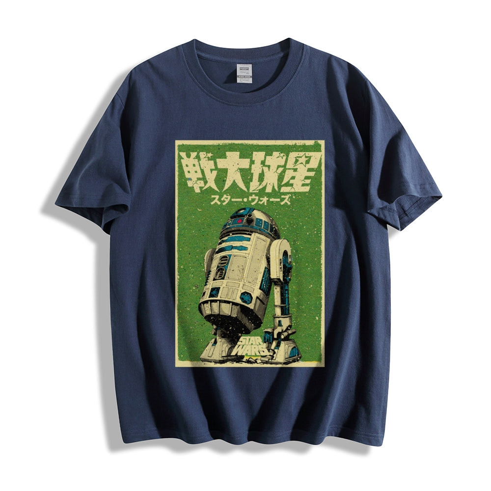 R2D2 Japanese Cotton casual T-shirt