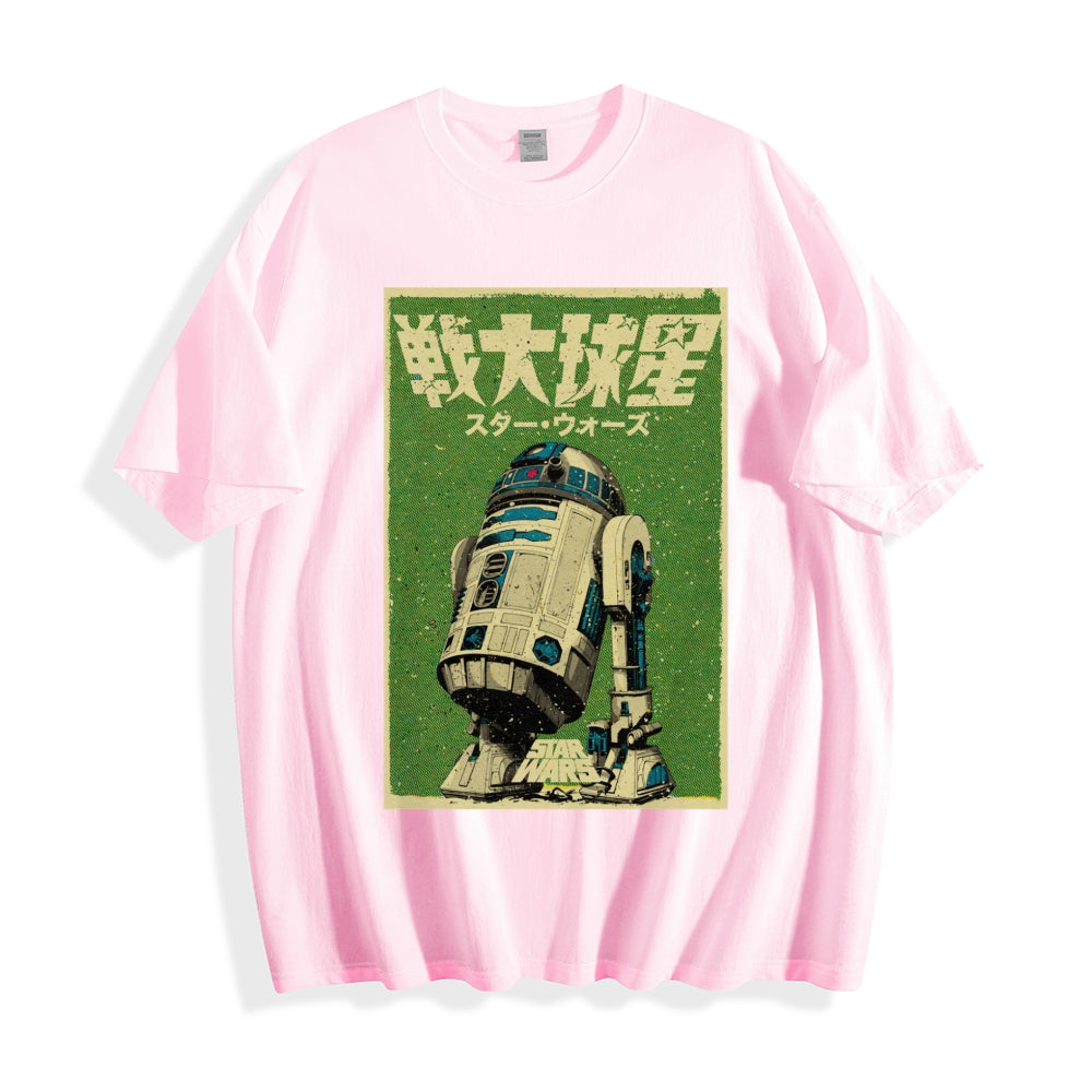 R2D2 Japanese Cotton casual T-shirt