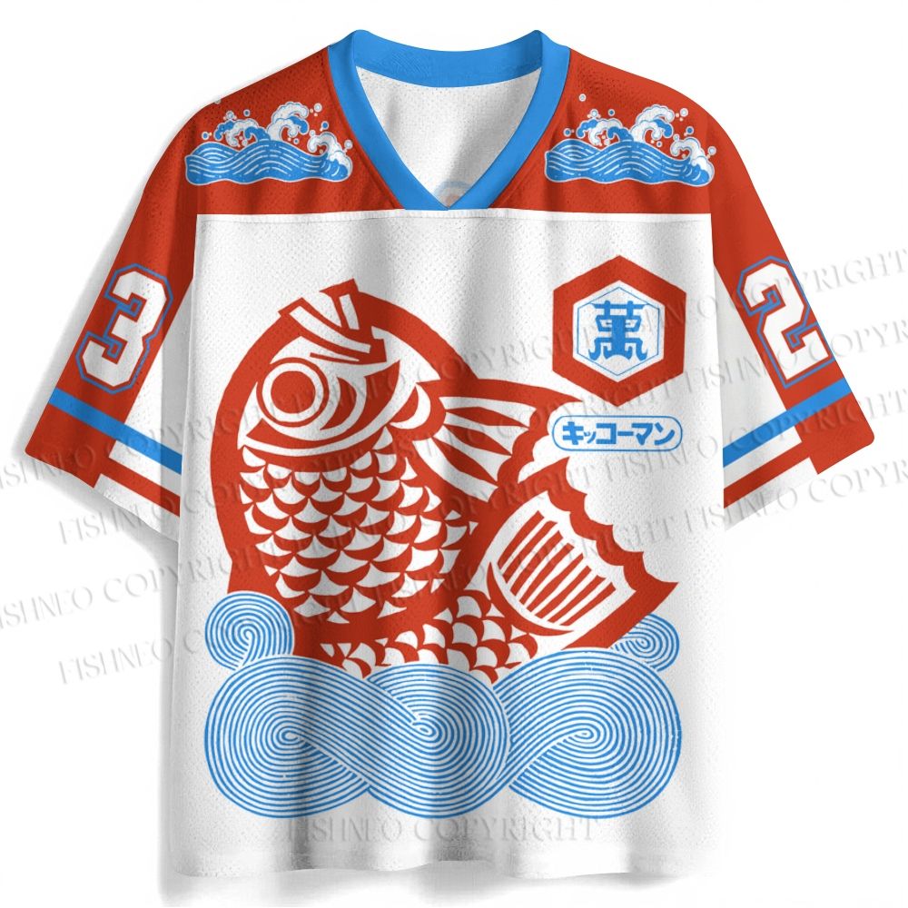 Vintage Japanese Koi Fish Jersey Shirts