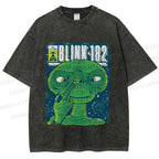 Unisex ET Funny Poster Printed Washed Tee