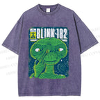 Unisex ET Funny Poster Printed Washed Tee