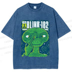 Unisex ET Funny Poster Printed Washed Tee