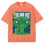 Unisex ET Funny Poster Printed Washed Tee
