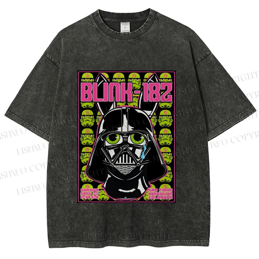 Unisex Blink-182 Printed Washed Tee