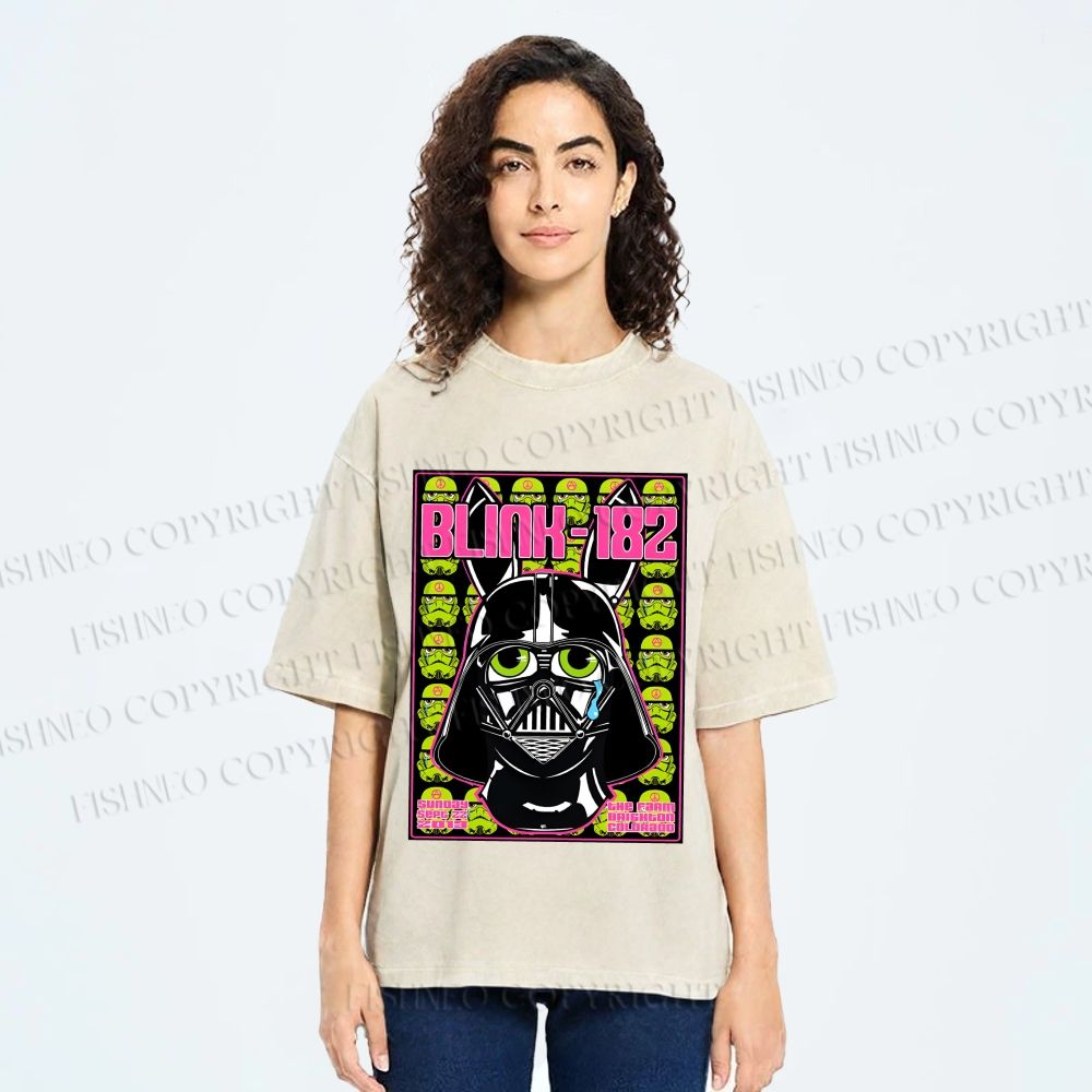 Unisex Blink-182 Printed Washed Tee