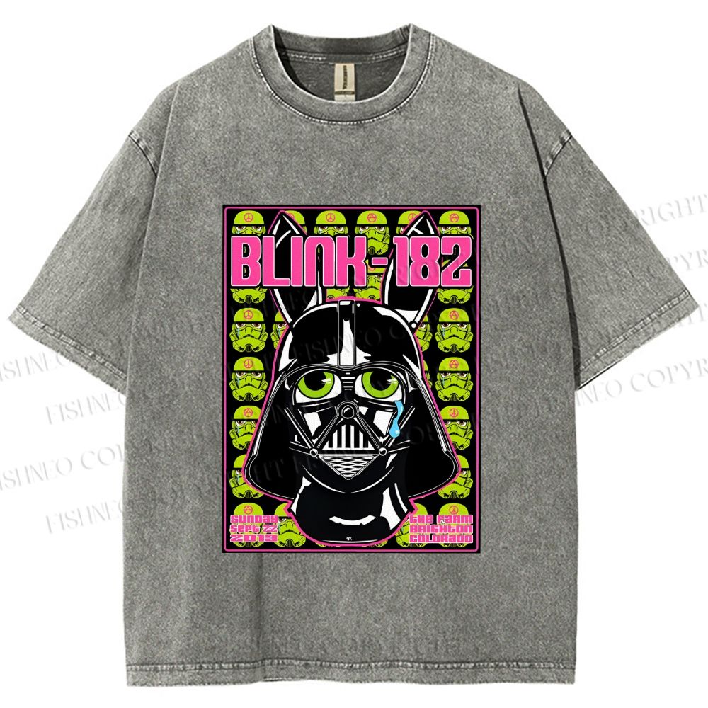 Unisex Blink-182 Printed Washed Tee