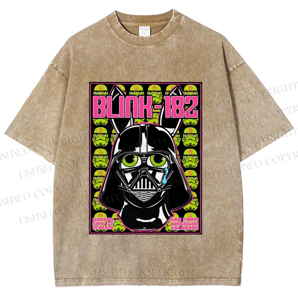 Unisex Blink-182 Printed Washed Tee