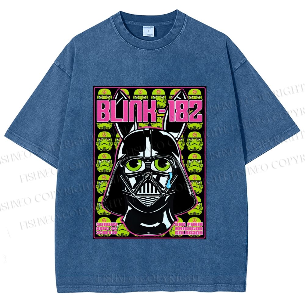 Unisex Blink-182 Printed Washed Tee