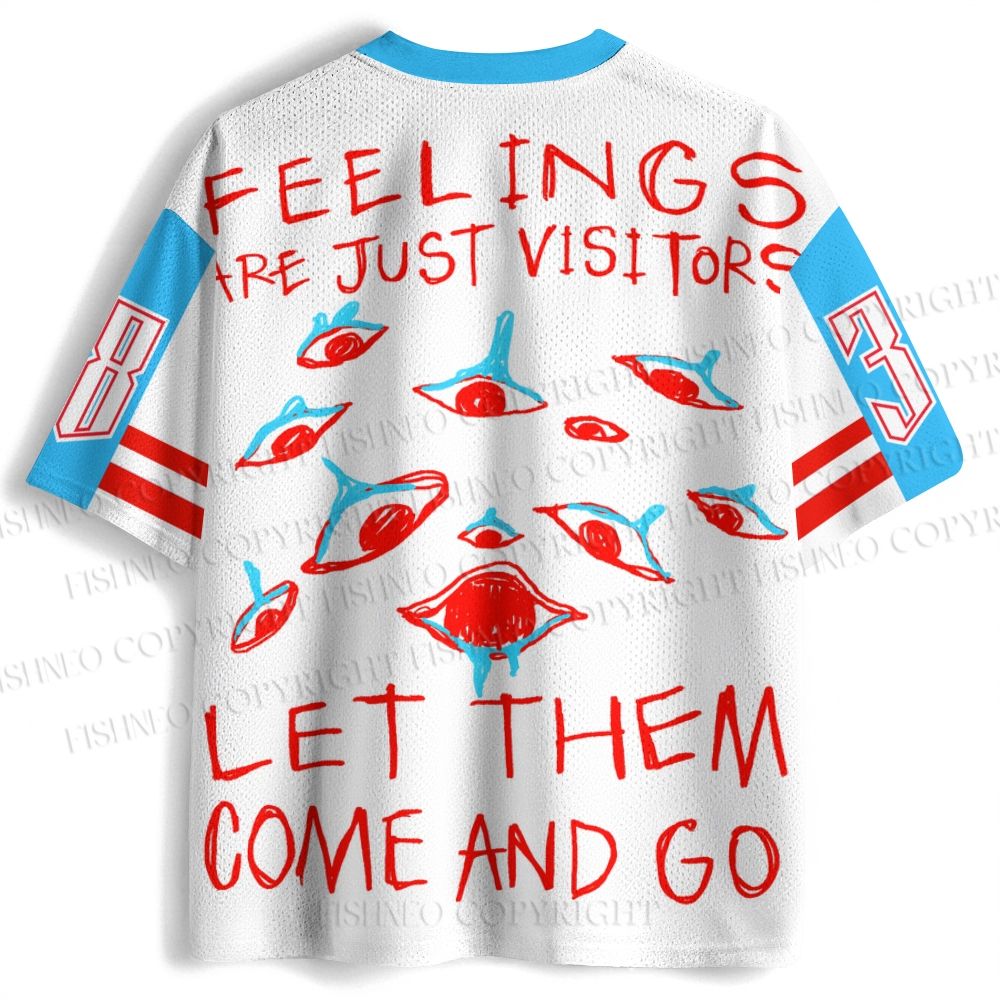 Abstract Art Eyes Printed Jersey Shirts