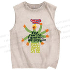 Unisex Guess Who Printed Washed Tank Top