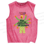Unisex Guess Who Printed Washed Tank Top