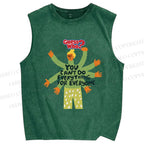 Unisex Guess Who Printed Washed Tank Top