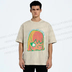 Unisex Yoshitomo Nara Dolls Printed Washed Tee