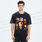 Unisex Yoshitomo Nara Dolls Printed Washed Tee