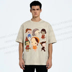 Unisex Yoshitomo Nara Dolls Printed Washed Tee