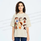 Unisex Yoshitomo Nara Dolls Printed Washed Tee