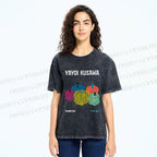 Unisex Yayoi Kusama Pumpkins Printed Washed Tee