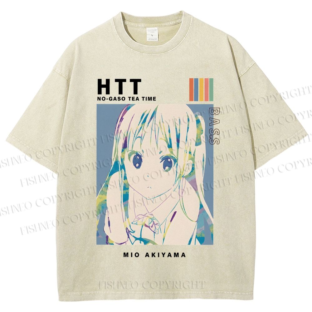 Unisex Mio Akiyama Printed Washed Tee