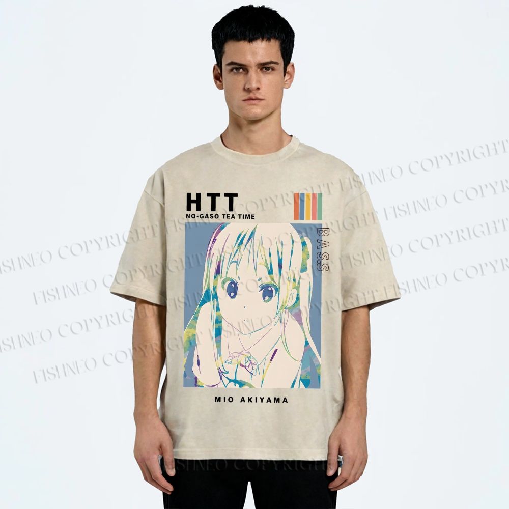 Unisex Mio Akiyama Printed Washed Tee