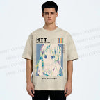 Unisex Mio Akiyama Printed Washed Tee