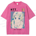 Unisex Mio Akiyama Printed Washed Tee