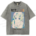 Unisex Mio Akiyama Printed Washed Tee