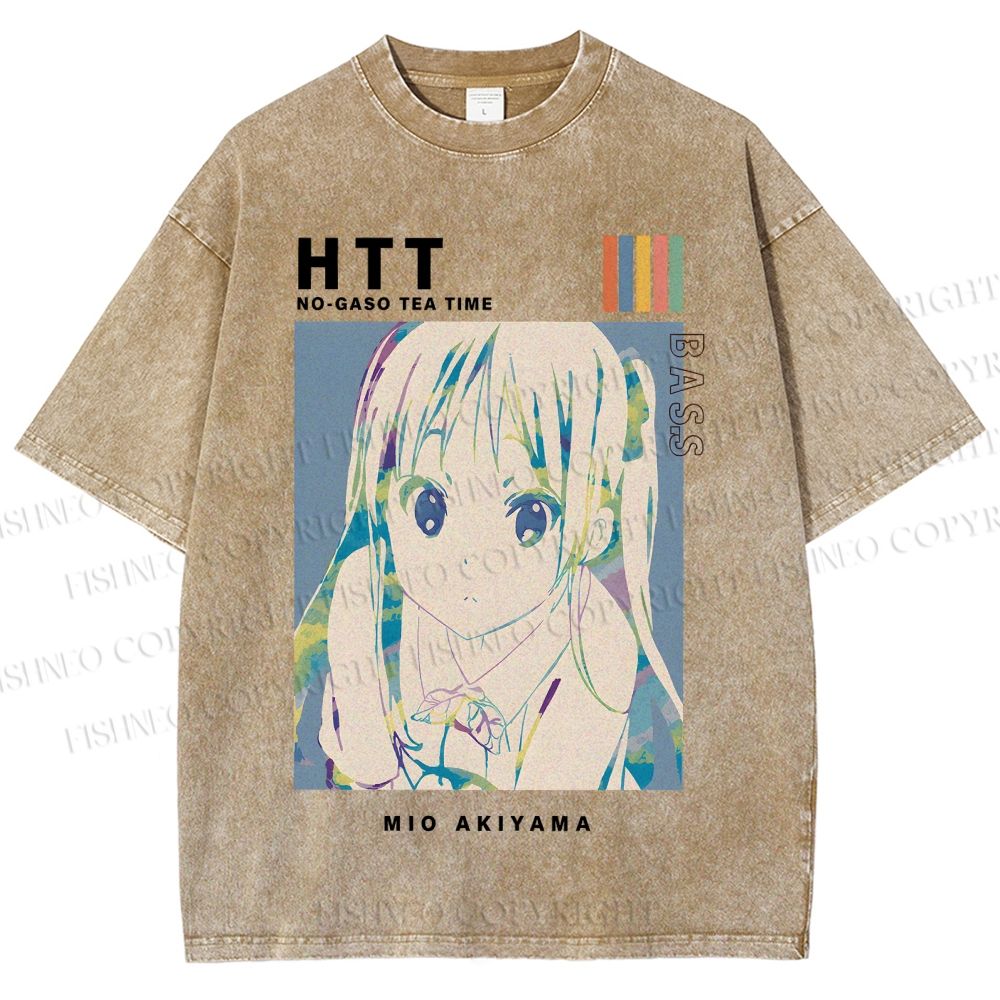 Unisex Mio Akiyama Printed Washed Tee