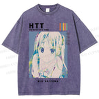 Unisex Mio Akiyama Printed Washed Tee