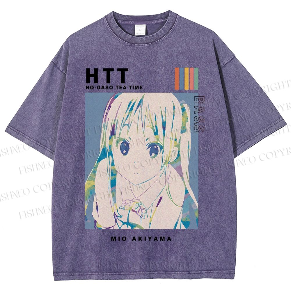 Unisex Mio Akiyama Printed Washed Tee