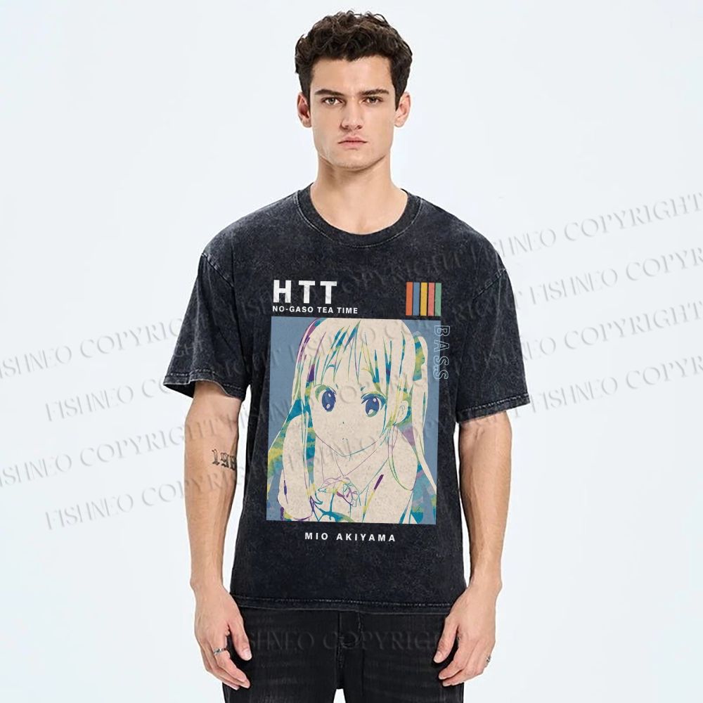 Unisex Mio Akiyama Printed Washed Tee