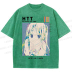 Unisex Mio Akiyama Printed Washed Tee